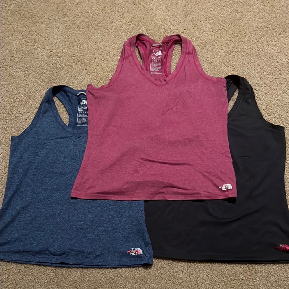 The North Face Fitted Tank Top Blue Pink